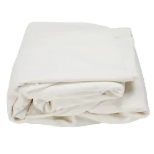 Riley Big Ottoman Slip Cover Linen Pure White by James Lane, a Ottomans for sale on Style Sourcebook
