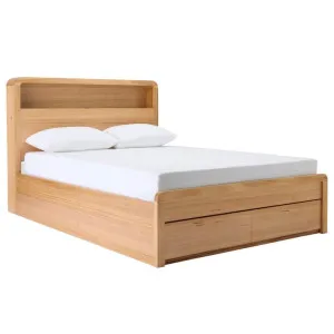 Chloe Gas Lift Bookend & Drawer Bedwith USB & LED Queen Messmate by James Lane, a Beds & Bed Frames for sale on Style Sourcebook