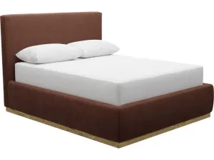 Haven Gas Lift Bed Muse Rust Queen by James Lane, a Beds & Bed Frames for sale on Style Sourcebook