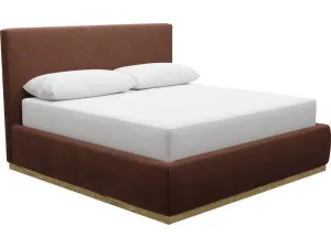 Haven Gas Lift Bed Muse Rust King by James Lane, a Beds & Bed Frames for sale on Style Sourcebook