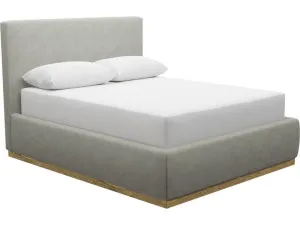 Haven Gas Lift Bed Toorak Pebble Queen by James Lane, a Beds & Bed Frames for sale on Style Sourcebook