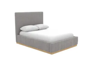 Brentwood Gas Lift Bed Toorak Pebble King by James Lane, a Beds & Bed Frames for sale on Style Sourcebook