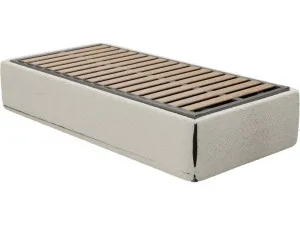 Leo Gas Lift Bed Base Boucle Ivory Single by James Lane, a Beds & Bed Frames for sale on Style Sourcebook