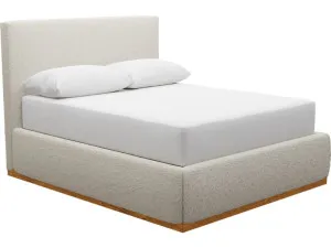 Haven Dark Gas Lift Bed Boucle Ivory Double by James Lane, a Beds & Bed Frames for sale on Style Sourcebook