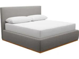 Haven Dark Gas Lift Bed Boucle Pumice King by James Lane, a Beds & Bed Frames for sale on Style Sourcebook