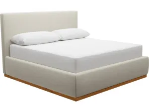Haven Dark Gas Lift Bed Muse Flax King by James Lane, a Beds & Bed Frames for sale on Style Sourcebook