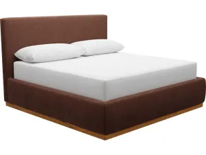 Haven Dark Gas Lift Bed Muse Rust King by James Lane, a Beds & Bed Frames for sale on Style Sourcebook