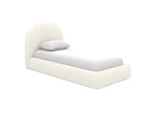 Capri Gas Lift Bed Boucle Ivory Single by James Lane, a Beds & Bed Frames for sale on Style Sourcebook
