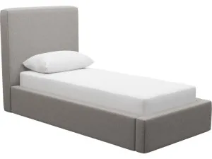 Felix Gas Lift Bed Boucle Pumice Single by James Lane, a Beds & Bed Frames for sale on Style Sourcebook