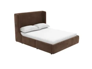 Lucy Drawer Bed Muse Chocolate Queen by James Lane, a Beds & Bed Frames for sale on Style Sourcebook
