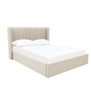 Isabella Lift Bed Blaze Latte Double by James Lane, a Beds & Bed Frames for sale on Style Sourcebook