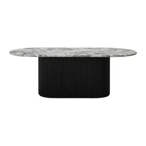 Ares Violetta Marble Black Dining Table - 210 cm by James Lane, a Dining Tables for sale on Style Sourcebook