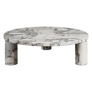 Gaia Coffee Table Violetta Marble - 105 cm by James Lane, a Coffee Table for sale on Style Sourcebook
