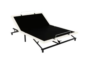 Adjustable Bed Base Boucle Ivory Queen by James Lane, a Beds & Bed Frames for sale on Style Sourcebook
