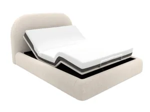 Capri Bed View Cream Adjustable Base King by James Lane, a Beds & Bed Frames for sale on Style Sourcebook