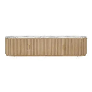 Ares TV Unit Violetta Marble & Natural Ash Wood by James Lane, a Entertainment Units & TV Stands for sale on Style Sourcebook