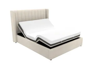 Isabella Bed Muse Flax Adjustable Base King by James Lane, a Beds & Bed Frames for sale on Style Sourcebook