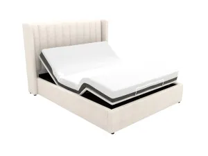 Isabella Bed Noa Fog Adjustable Base King by James Lane, a Beds & Bed Frames for sale on Style Sourcebook