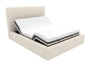 Felix Bed View Cream Adjustable Base Queen by James Lane, a Beds & Bed Frames for sale on Style Sourcebook