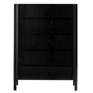 Lanoz Black & Ceramic Top Tallboy - 5 Drawer by James Lane, a Dressers & Chests of Drawers for sale on Style Sourcebook