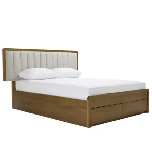Acton Dark Messmate Lift Bed & Footend Drawers Queen by James Lane, a Beds & Bed Frames for sale on Style Sourcebook