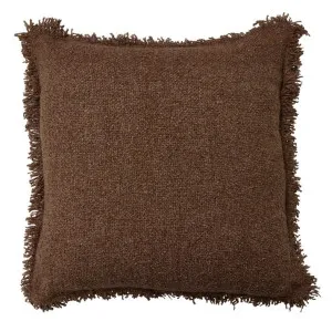 Elise Cushion Chocolate - 60 x 60cm by James Lane, a Cushions, Decorative Pillows for sale on Style Sourcebook