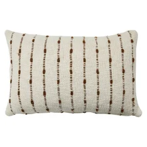Ryla Cushion Rust Ivory - 40 x 60cm by James Lane, a Cushions, Decorative Pillows for sale on Style Sourcebook