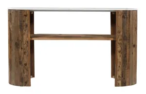Altair Reclaimed Wood & Banswara Marble Console Table by James Lane, a Console Table for sale on Style Sourcebook