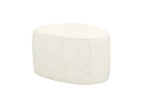 Mira Boucle Ivory Ottoman - Small by James Lane, a Ottomans for sale on Style Sourcebook