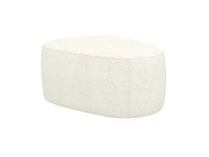 Mira Boucle Ivory Ottoman by James Lane, a Ottomans for sale on Style Sourcebook
