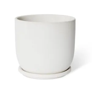 Allegra Pot w. Saucer White - 18cm by Elme Living, a Plant Holders for sale on Style Sourcebook