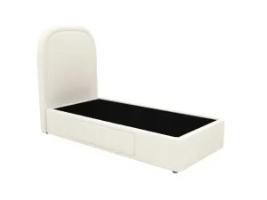 Libby Zenith Storage Drawer Bed Boucle Ivory King Single by James Lane, a Beds & Bed Frames for sale on Style Sourcebook