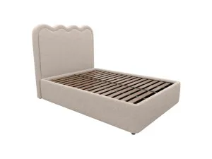 Miley Leo Gas Lift Bed Boucle Pumice King by James Lane, a Beds & Bed Frames for sale on Style Sourcebook