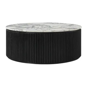 Ares Violetta Marble Black Coffee Table Round by James Lane, a Coffee Table for sale on Style Sourcebook