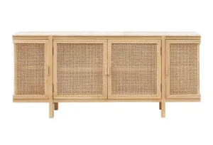 Hyams Buffet Buffet Table Travertine & Rattan by James Lane, a Sideboards, Buffets & Trolleys for sale on Style Sourcebook