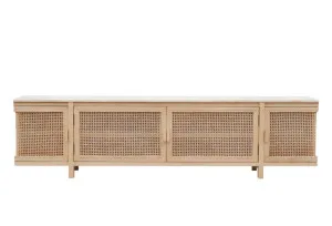 Hyams Travertine & Rattan TV Unit by James Lane, a Entertainment Units & TV Stands for sale on Style Sourcebook