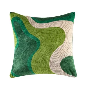 Century Green Cushion 53 x 53 by Kas Australia, a Cushions, Decorative Pillows for sale on Style Sourcebook