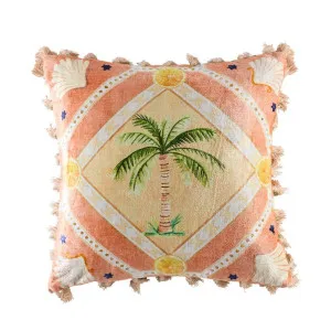 Palm Cove Toffee Cushion 50 cm x 50 cm by Kas Australia, a Cushions, Decorative Pillows for sale on Style Sourcebook