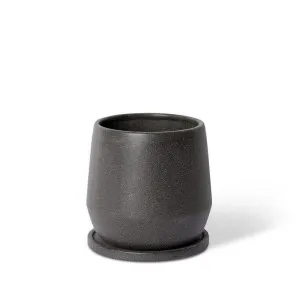 Mason Pot w. Saucer Black by Elme Living, a Plant Holders for sale on Style Sourcebook