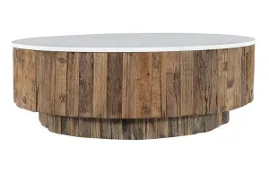 Altair Reclaimed Wood Banswara Marble Coffee Table by James Lane, a Coffee Table for sale on Style Sourcebook