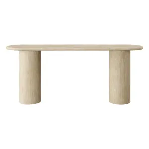 Athens Mocha Travertine Marble Console Table by James Lane, a Console Table for sale on Style Sourcebook