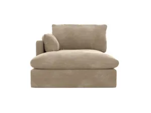 Willow Muse Soft Brown Chaise Left Arm Facing Sofa Module by James Lane, a Sofas for sale on Style Sourcebook