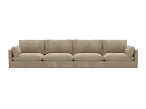 Willow Muse Soft Brown Modular Sofa - 4 Seater by James Lane, a Sofas for sale on Style Sourcebook