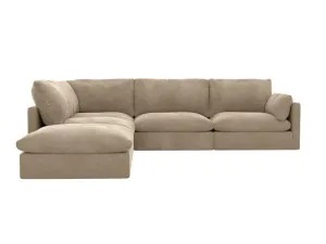 Willow Muse Soft Brown Modular Sofa LAF Terminal - 5 Seater by James Lane, a Sofas for sale on Style Sourcebook