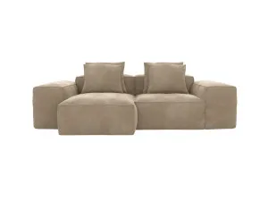 Riley Muse Soft Brown Modular Chaise Sofa - 2 Seater by James Lane, a Sofas for sale on Style Sourcebook