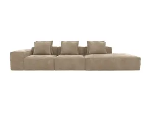 Riley Muse Soft Brown Modular Sofa Right Terminal - 4 Seater by James Lane, a Sofas for sale on Style Sourcebook