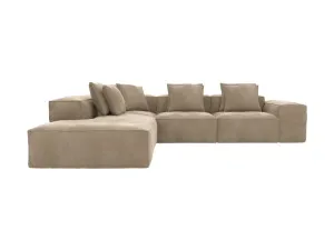 Riley Muse Soft Brown Corner Modular Sofa with Left Terminal - 5 Seater by James Lane, a Sofas for sale on Style Sourcebook