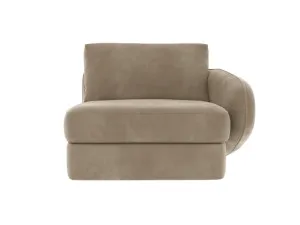 Esme Muse Soft Brown Right Arm Facing Chair Module by James Lane, a Sofas for sale on Style Sourcebook