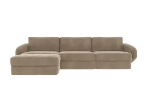 Esme Muse Soft Brown Sofa - 3 Seater and Ottoman by James Lane, a Sofas for sale on Style Sourcebook