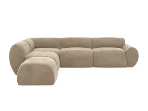 Malmo Muse Soft Brown Sofa - 5 Seater LAF Terminal by James Lane, a Sofas for sale on Style Sourcebook